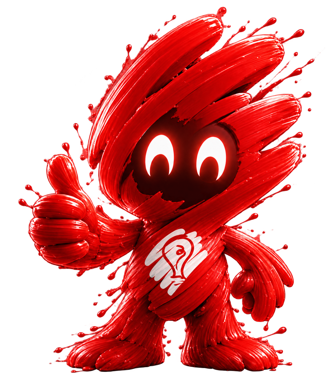 Mascota de Ideas Publicidad saludando
